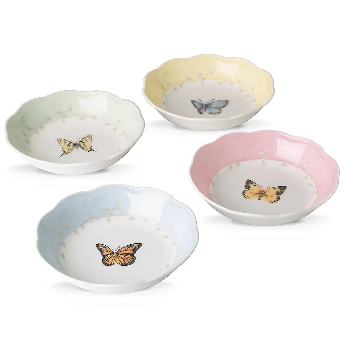 Lenox Butterfly Meadow 4-Piece Fruit Bowl Set 6 Lenox Butterfly Meadow 4-Piece Fruit Bowl Set - Image 4