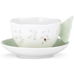 Lenox Butterfly Meadow Figural Green Cup And Saucer -Lenox Shop 817135 wHR 60810355 1a34 4158 a7a3 834c1469b565