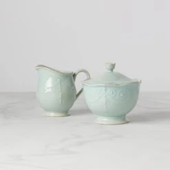 Lenox French Perle White Sugar & Creamer 8 Lenox French Perle White Sugar & Creamer -Lenox Shop 824408 w10