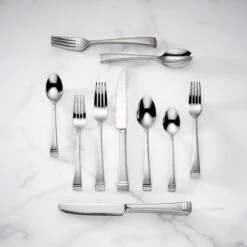 Lenox Federal Platinum Frosted 20pc Flatware Set