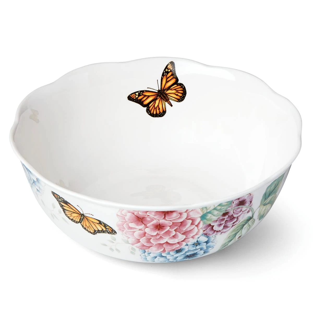 Lenox Butterfly Meadow Hydrangea Large Serve Bowl 6 Lenox Butterfly Meadow Hydrangea Large Serve Bowl - Image 4
