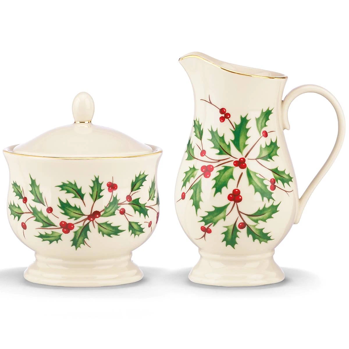 Lenox Holiday Sugar & Creamer Set 4 Lenox Holiday Sugar & Creamer Set - Image 2