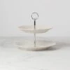 Lenox French Perle White 2-Tiered Server 1 Lenox French Perle White 2-Tiered Server -Lenox Shop 844453 w10