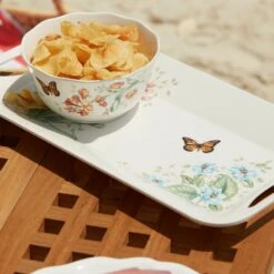Lenox Butterfly Meadow Melamine Hors D'oeuvres Tray -Lenox Shop 866237 856373 855591 856372 856406 LNP S23 FEA 4