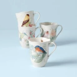 Lenox Butterfly Meadow Flutter 4-Piece Mug Set