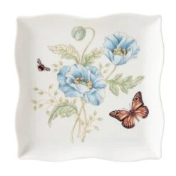 Lenox Butterfly Meadow Square Dish -Lenox Shop 887964 wHR