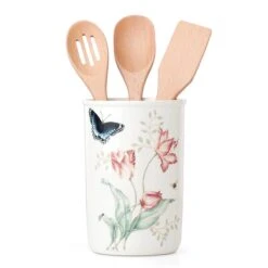 Lenox Butterfly Meadow 4-Piece Utensil Holder Set 8 Lenox Butterfly Meadow 4-Piece Utensil Holder Set -Lenox Shop 888087 wHR