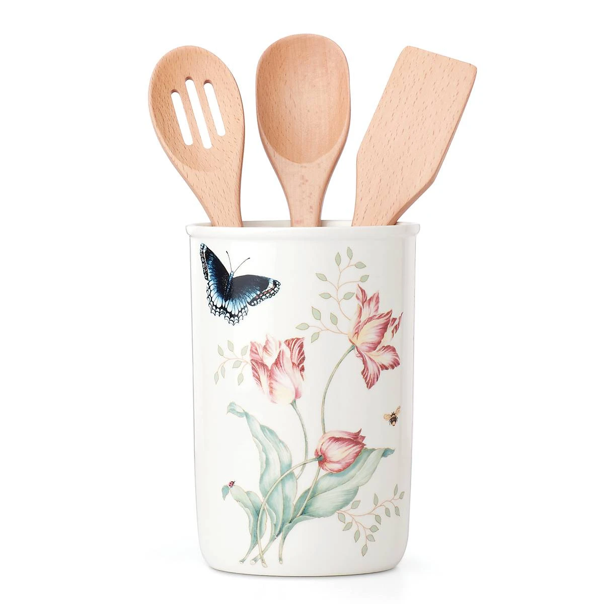 Lenox Butterfly Meadow 4-Piece Utensil Holder Set 5 Lenox Butterfly Meadow 4-Piece Utensil Holder Set - Image 3