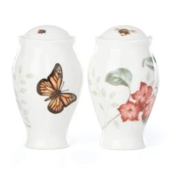 Lenox Butterfly Meadow Salt & Pepper Shakers -Lenox Shop 888265 wHR