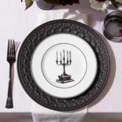 Lenox Vintage Halloween 4-Piece Dessert Plate Set -Lenox Shop 888918 891431 LNP S22 FEA 3A