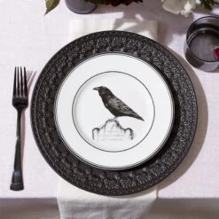 Lenox Vintage Halloween 4-Piece Dessert Plate Set -Lenox Shop 888918 891431 LNP S22 FEA 4A