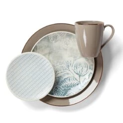 Lenox Textured Neutrals 4-piece Accent Plate Set -Lenox Shop 890114 w1