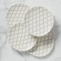 Lenox Textured Neutrals 4-piece Dinner Plate Set -Lenox Shop 890128 w10