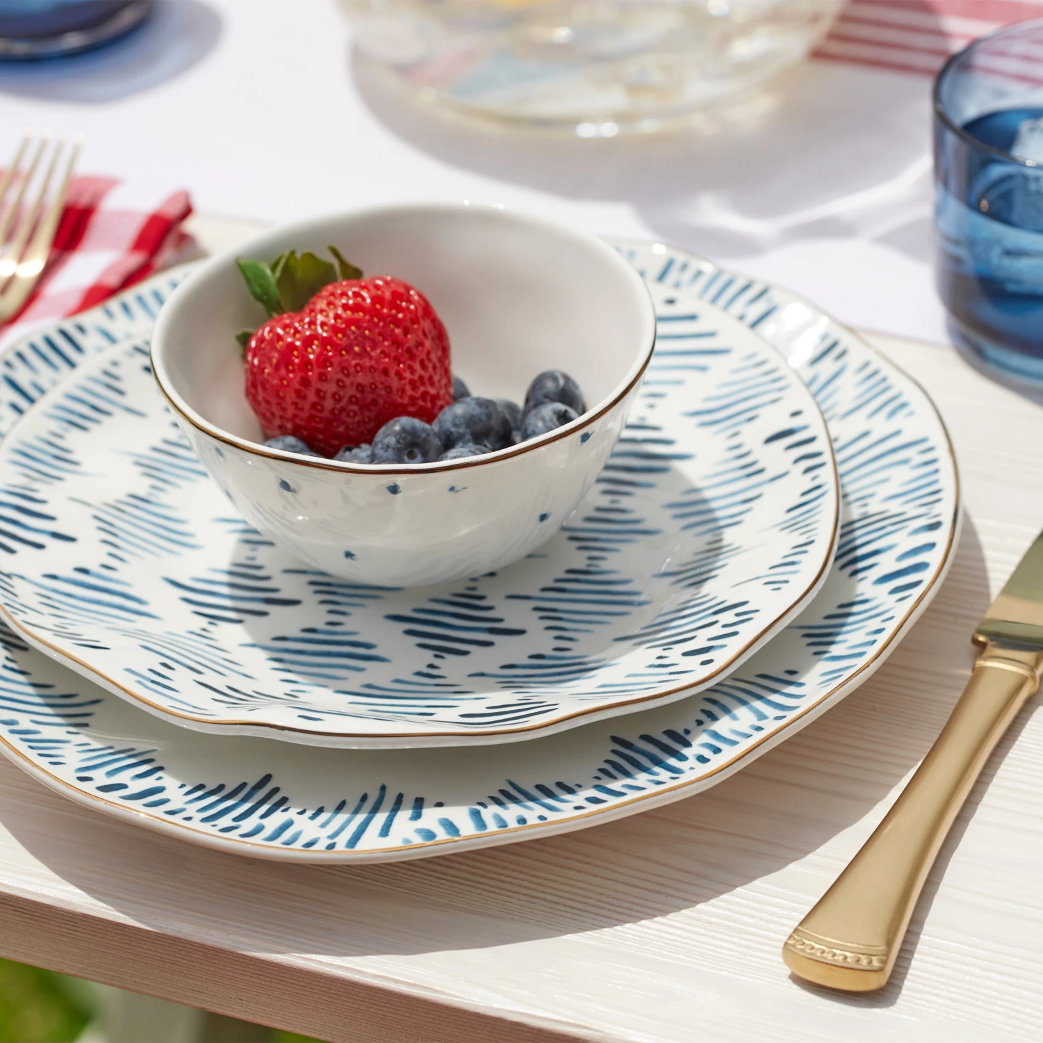 Lenox Blue Bay 4-Piece Dessert Bowl Set 4 Lenox Blue Bay 4-Piece Dessert Bowl Set - Image 2