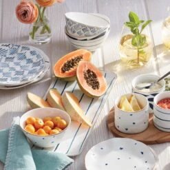 Lenox Blue Bay 4-Piece Dessert Bowl Set 11 Lenox Blue Bay 4-Piece Dessert Bowl Set -Lenox Shop 890196 w11