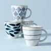 Lenox Blue Bay 4-Piece Dessert Mug Set -Lenox Shop 890204 w10