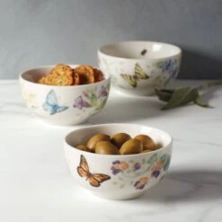 Lenox Butterfly Meadow Kitchen 3-Piece Mini Bowl Set -Lenox Shop 890449 w12