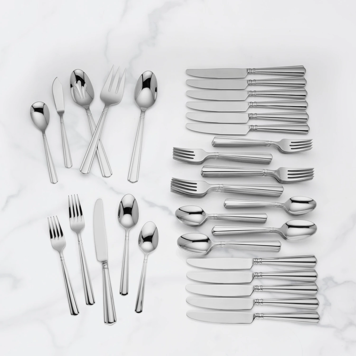 Lenox Amber Hill 65-Piece Flatware Set 4 Lenox Amber Hill 65-Piece Flatware Set - Image 2