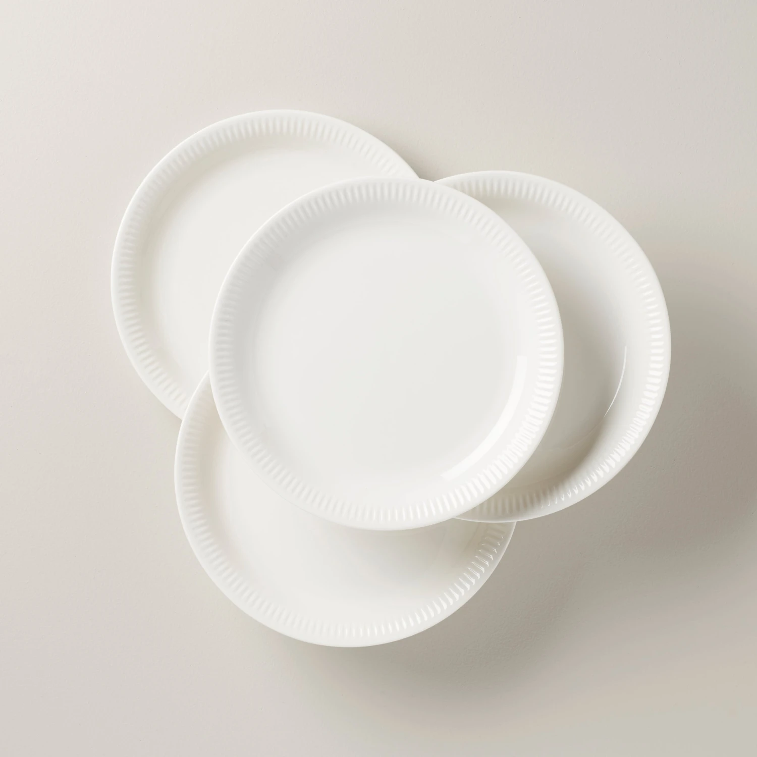 Lenox Profile White Porcelain 4-Piece Dinner Plate Set 3 Lenox Profile White Porcelain 4-Piece Dinner Plate Set
