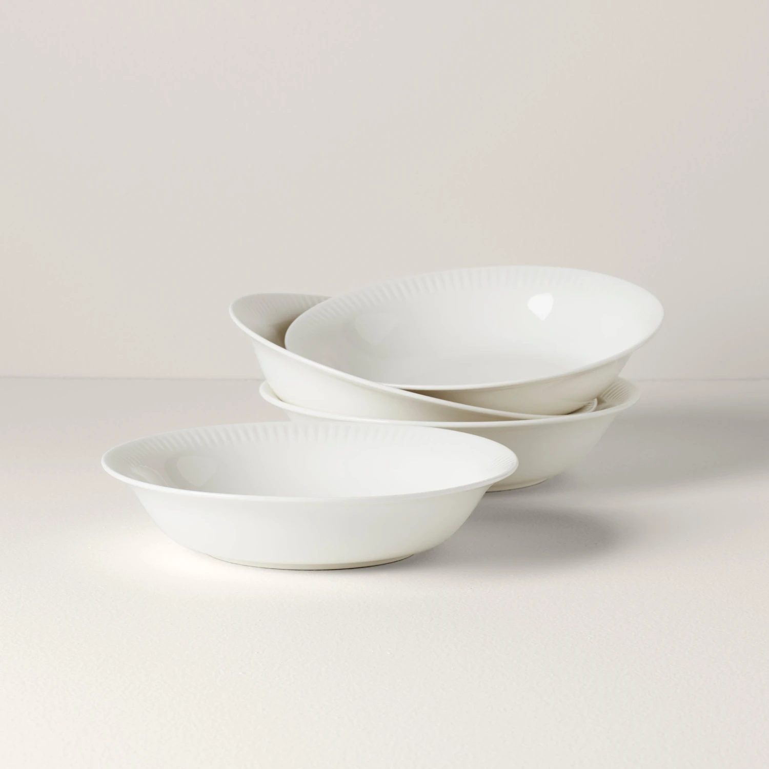 Lenox Profile White Porcelain 4-Piece Pasta Bowl Set 3 Lenox Profile White Porcelain 4-Piece Pasta Bowl Set