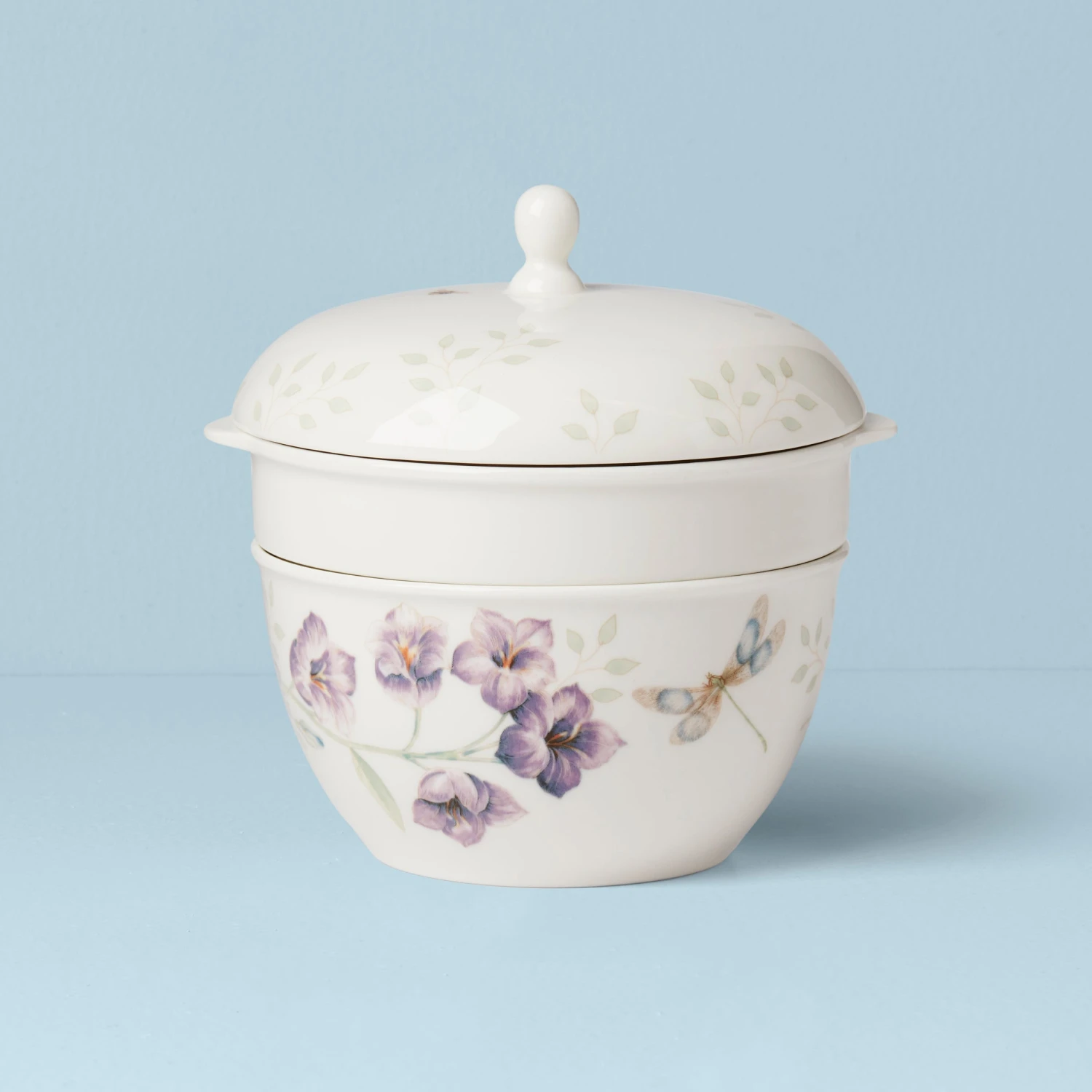 Lenox Butterfly Meadow 3-Piece Stackable Bowl Set 4 Lenox Butterfly Meadow 3-Piece Stackable Bowl Set - Image 2