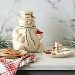 Lenox Snowman Treat Dish -Lenox Shop 892959 w12