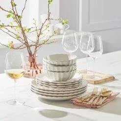 Lenox French Perle Scallop 12-Piece Dinnerware Set 31 Lenox French Perle Scallop 12-Piece Dinnerware Set -Lenox Shop 893471 LNP F22 FEA 7 3138a174 e6bb 40bf 9e14 bff770860537