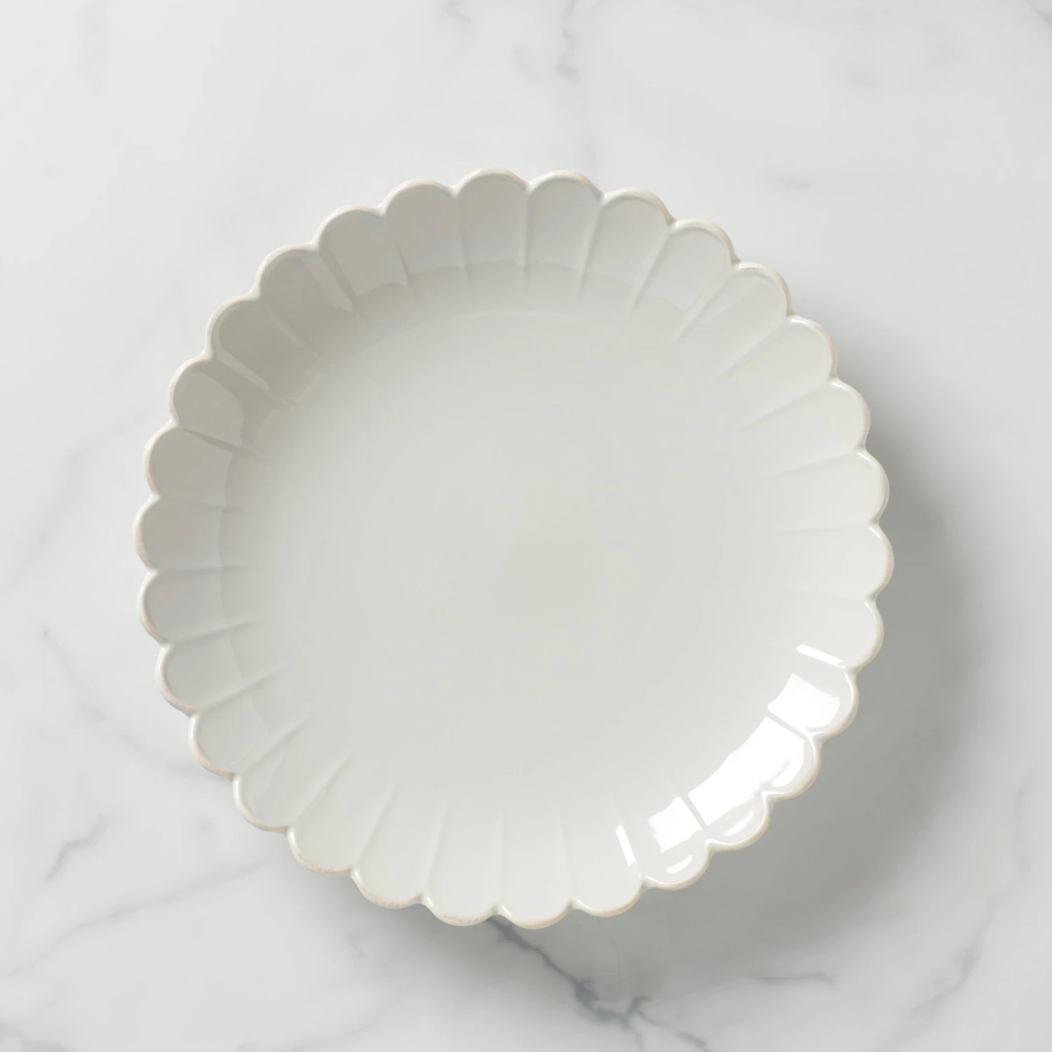 Lenox French Perle Scallop Platter 3 Lenox French Perle Scallop Platter