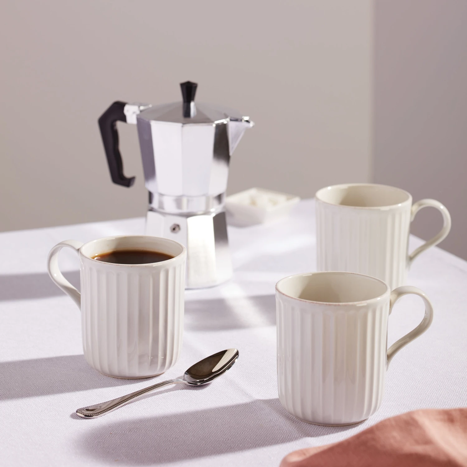 Lenox French Perle Scallop Mugs, Set Of 4 4 Lenox French Perle Scallop Mugs, Set Of 4 - Image 2