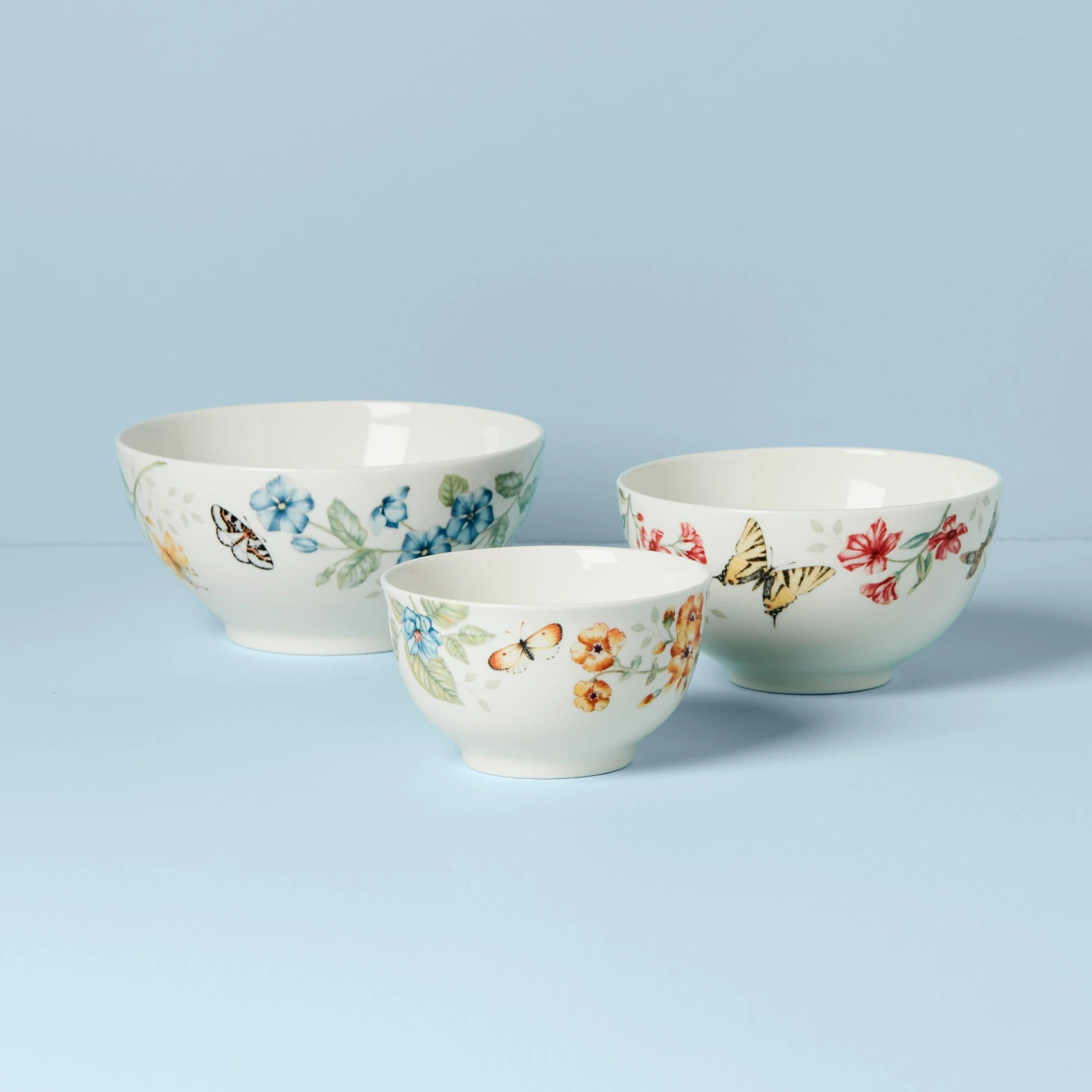 Lenox Butterfly Meadow 3-Piece Bowl Set 5 Lenox Butterfly Meadow 3-Piece Bowl Set - Image 3