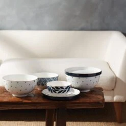 Lenox Blue Bay Luna 8-Piece Nesting Dinnerware Set -Lenox Shop 893845 w12