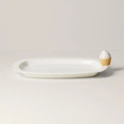 Lenox Profile Serving Tray With Cupcake Popper Set