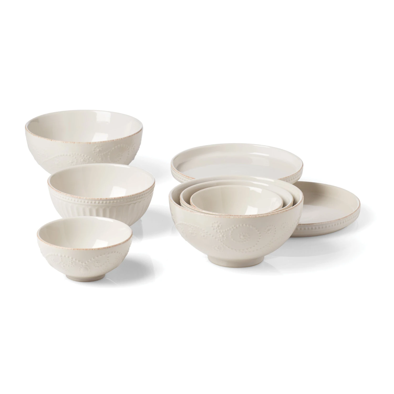 Lenox French Perle Luna 8-Piece Nesting Dinnerware Set 5 Lenox French Perle Luna 8-Piece Nesting Dinnerware Set - Image 3