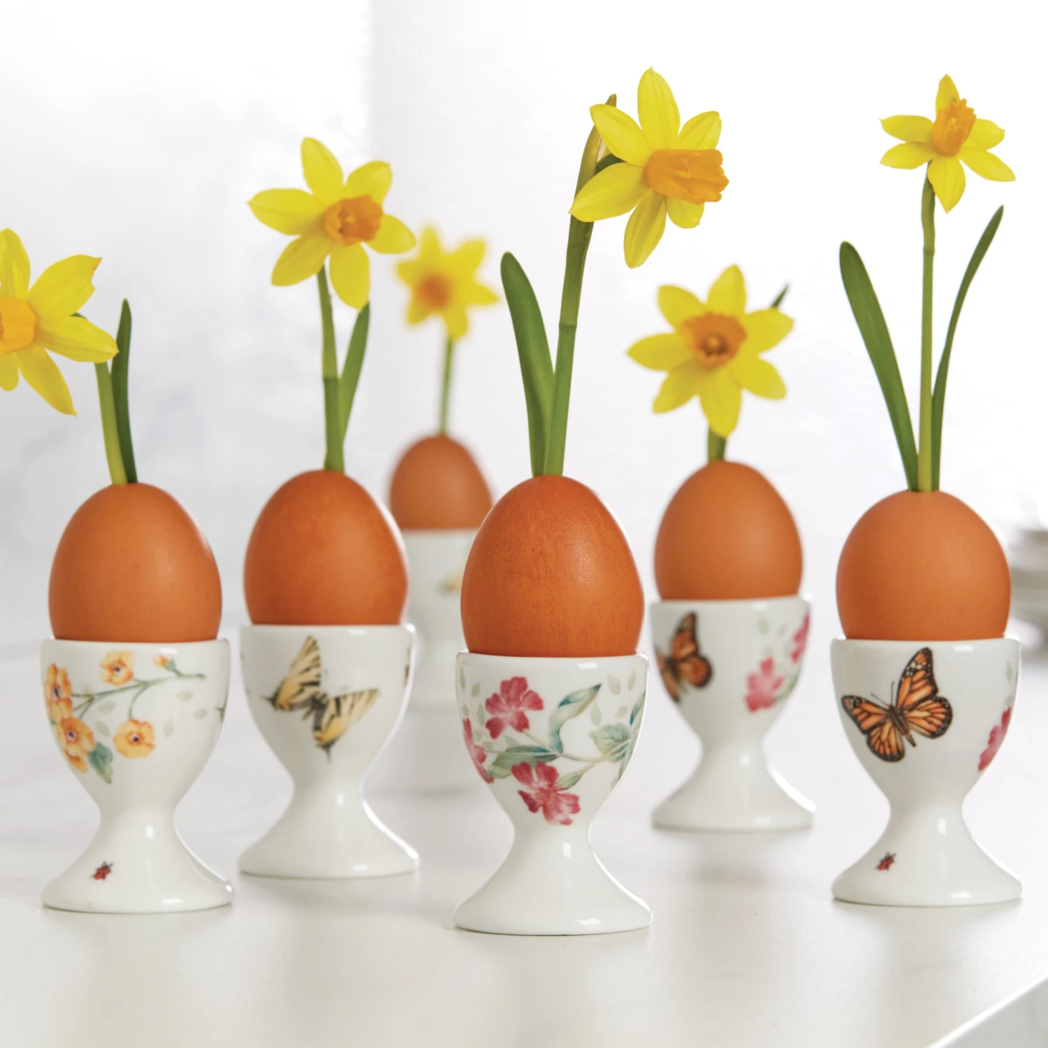 Lenox Butterfly Meadow Footed Egg Cups, Set Of 4 6 Lenox Butterfly Meadow Footed Egg Cups, Set Of 4 - Image 4