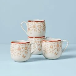 Lenox Butterfly Meadow Cottage 4-Piece Mugs 9 Lenox Butterfly Meadow Cottage 4-Piece Mugs -Lenox Shop 894280 w10 df1f5a39 4df7 4e6a b50e 366f826fa82c