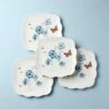 Lenox Butterfly Meadow Square 4pc Dinner Plates -Lenox Shop 894309 w10