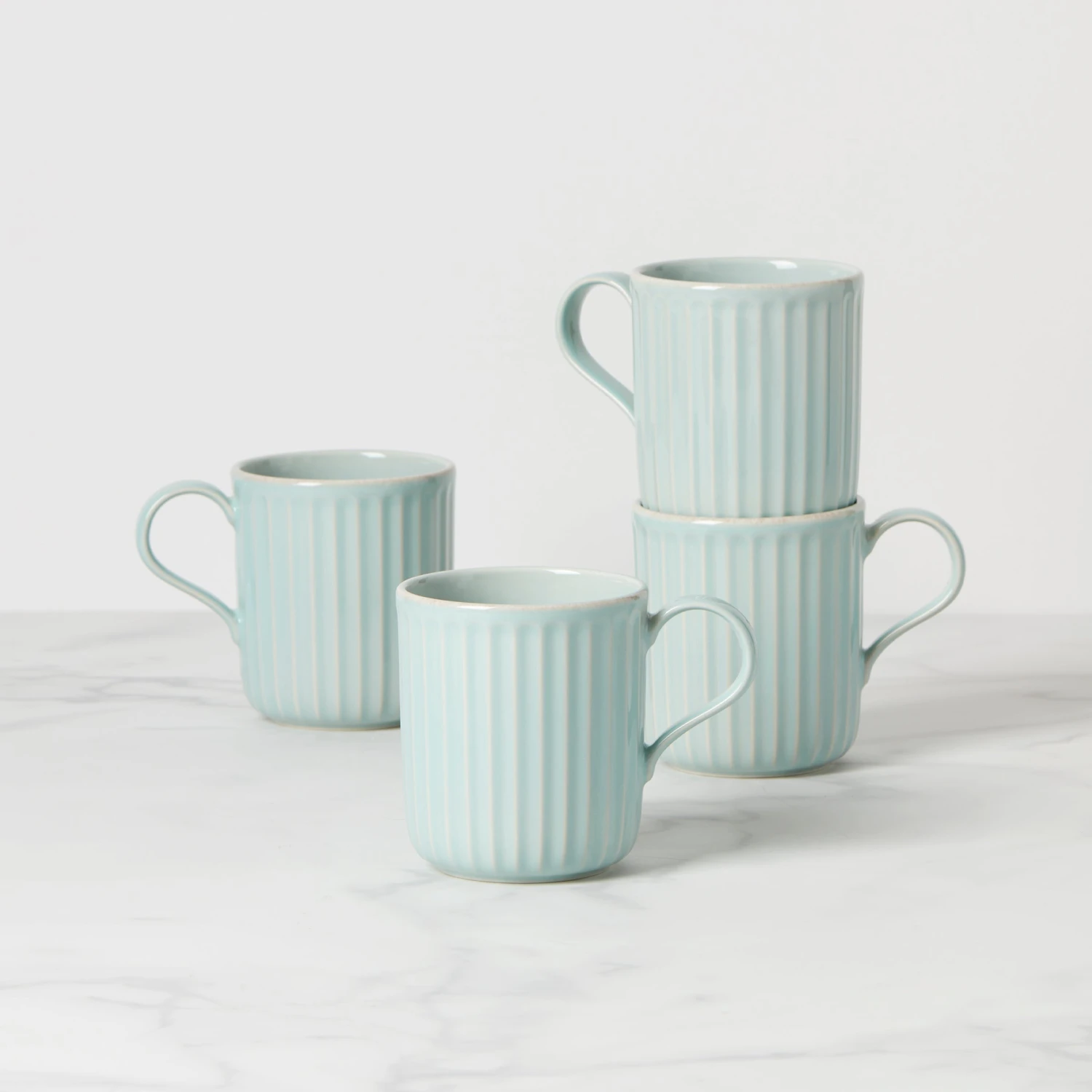 Lenox French Perle Scallop Mugs, Set Of 4 6 Lenox French Perle Scallop Mugs, Set Of 4 - Image 4