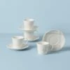 Lenox Oyster Bay 8PC Espresso Cup & Saucer Set -Lenox Shop 894677 W10 2