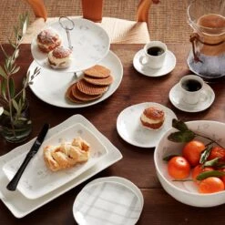 Lenox Oyster Bay 2-Piece Nesting Serving Platters 11 Lenox Oyster Bay 2-Piece Nesting Serving Platters -Lenox Shop 894678 894677 894679 894095 LNP F22 FEA 1