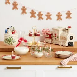 Lenox Holiday Figural Cookie Jar -Lenox Shop 895043 888202 893491 894179 893490 888528 LHOL 23 FEA 1