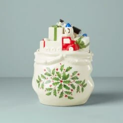 Lenox Holiday Figural Cookie Jar -Lenox Shop 895043 LHOL 23 PDP 4
