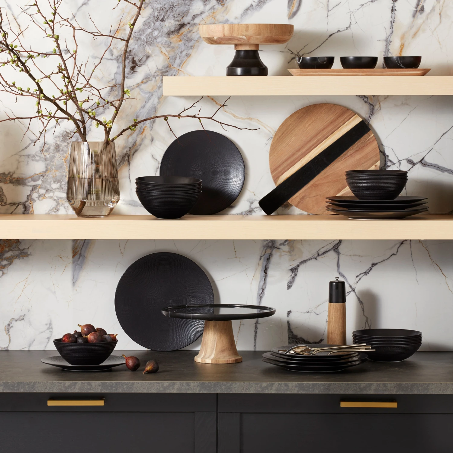 Lenox LX Collective Black Accent Plates, Set Of 4 6 Lenox LX Collective Black Accent Plates, Set Of 4 - Image 4