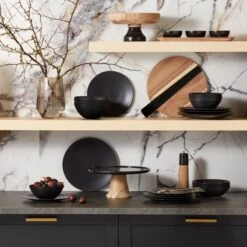 Lenox LX Collective Black 12-Piece Dinnerware Set -Lenox Shop 895250 895306 895304 895302 LNP F23 FEA 1 ALT f7f9458f 1fd7 4e64 a1c3 af4d47dafd94