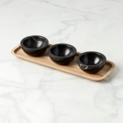 Lenox LX Collective Tray With 3 Dip Bowls