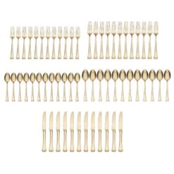 Lenox Portola Gold 60-Piece Flatware Set 14 Lenox Portola Gold 60-Piece Flatware Set -Lenox Shop 895346 LNP F23