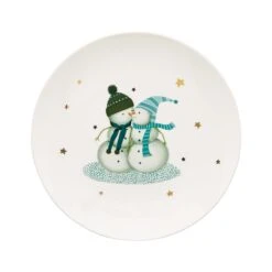 Lenox Balsam Lane Snowman Accent Plate Set
