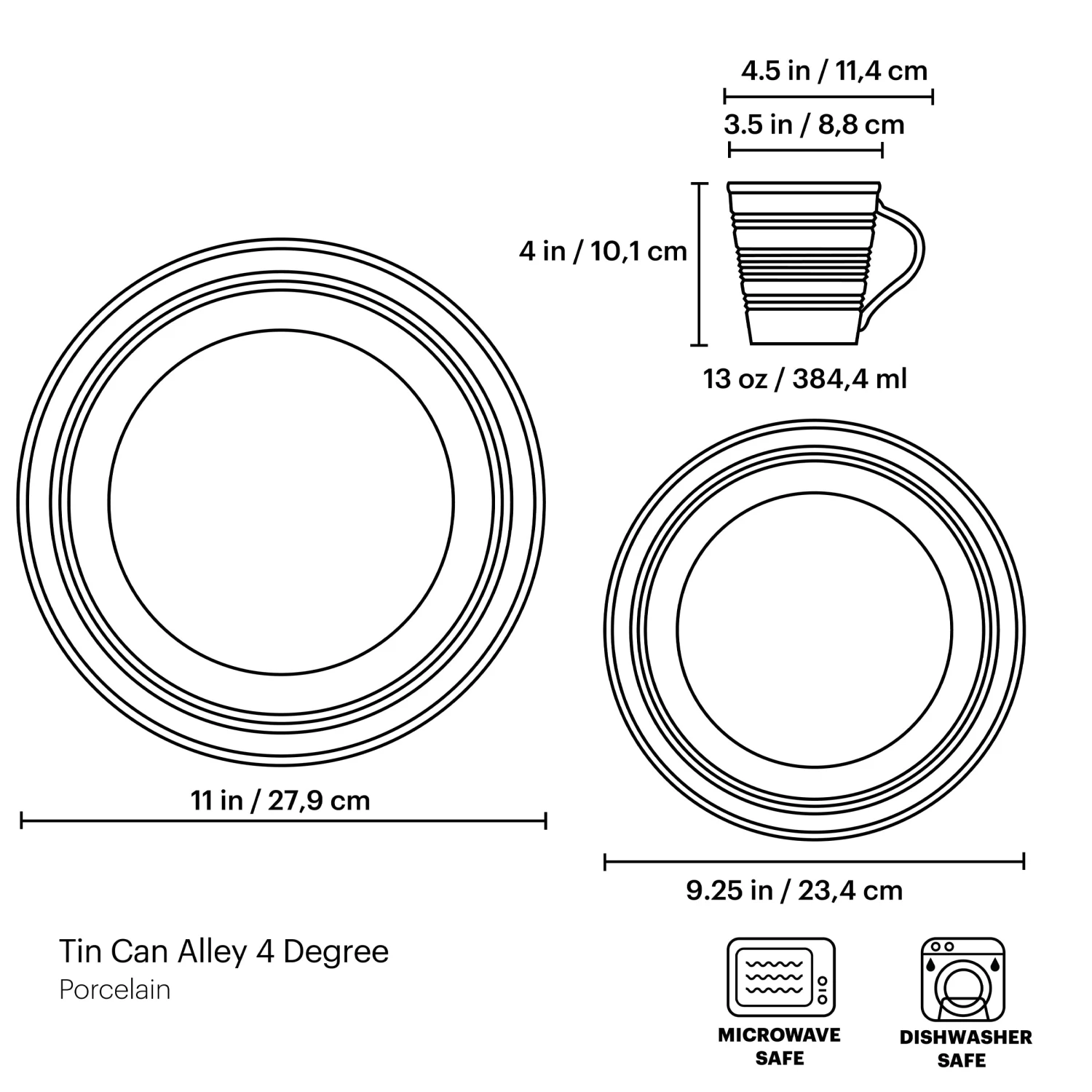 Lenox Tin Can Alley 12-piece Dinnerware Set 6 Lenox Tin Can Alley 12-piece Dinnerware Set - Image 4