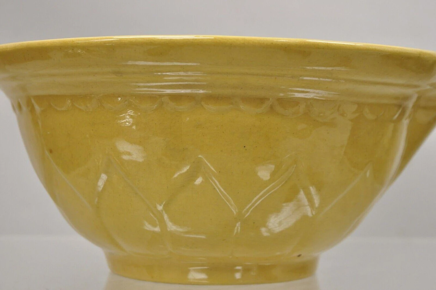 American Provincial Country Primitive Yellow Pottery Ceramic Wash Basin Bowl 9 American Provincial Country Primitive Yellow Pottery Ceramic Wash Basin Bowl - Image 7