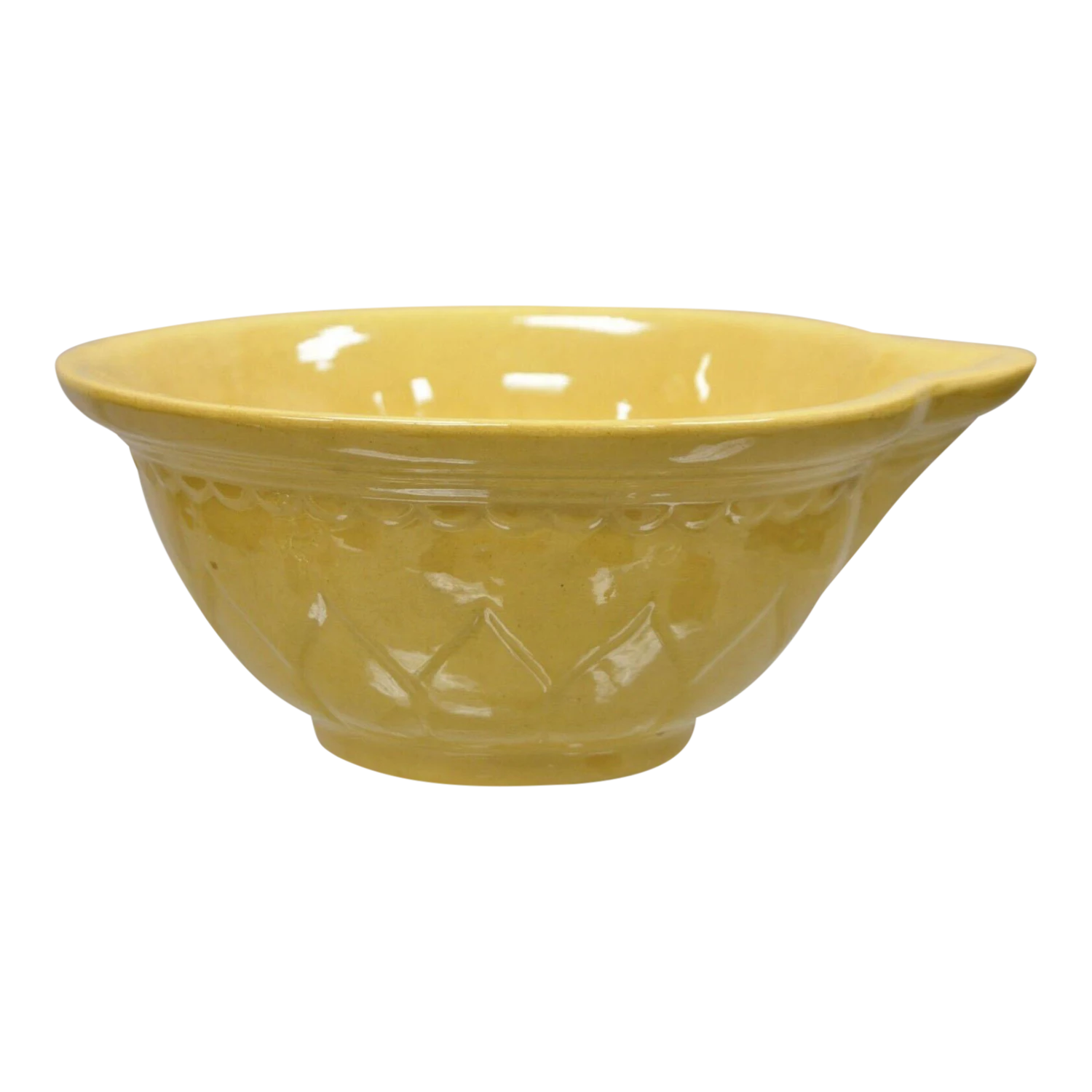 American Provincial Country Primitive Yellow Pottery Ceramic Wash Basin Bowl 3 American Provincial Country Primitive Yellow Pottery Ceramic Wash Basin Bowl