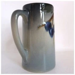 American Weller Earthenware Pottery Etna Grapevine Tankard Mug -Lenox Shop american weller earthenware pottery etna grapevine tankard mug 2420